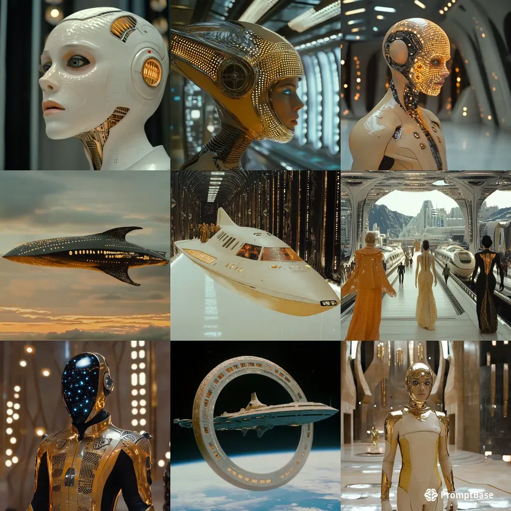 Elegant Utopian Scifi Civilizations