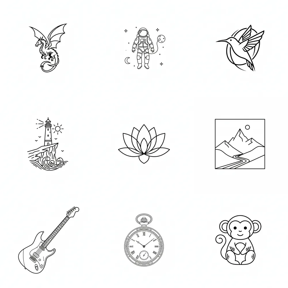 Line Art Doodle Generator