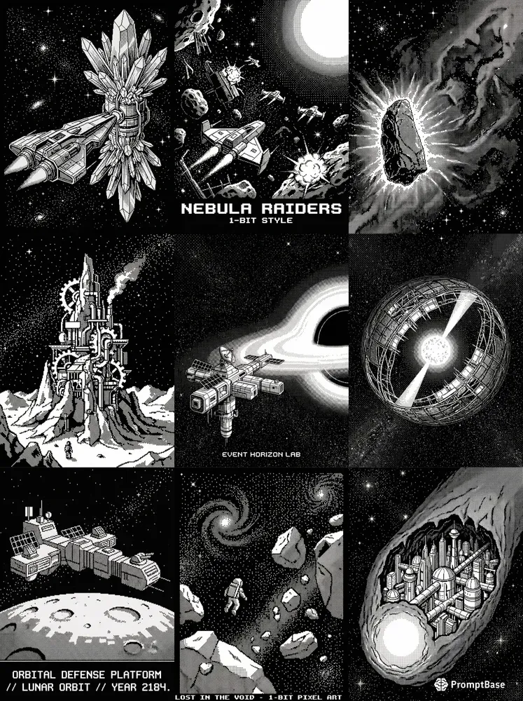 1bit Retro Scifi Pixel Art Packs