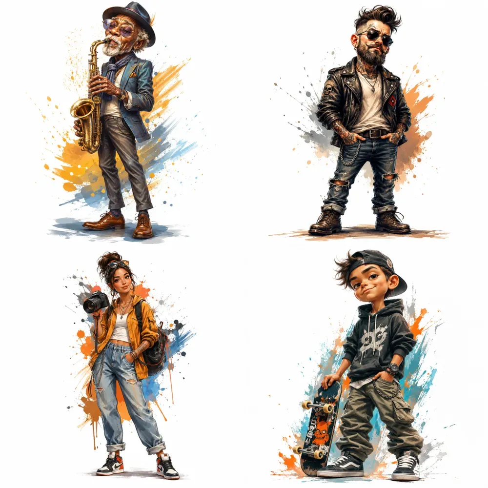 Stylized Editorial Character Portraits