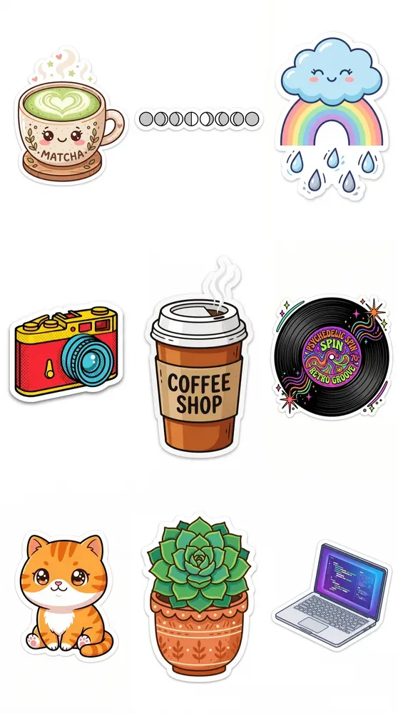 Diecut Sticker Designs