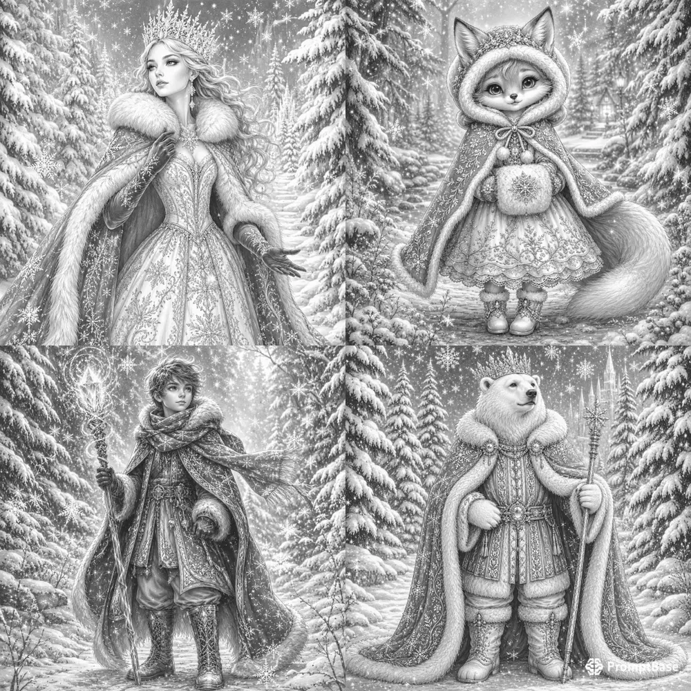Whimsical Winter Characters