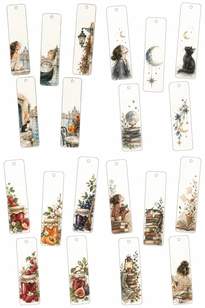 Watercolor Bookmarks