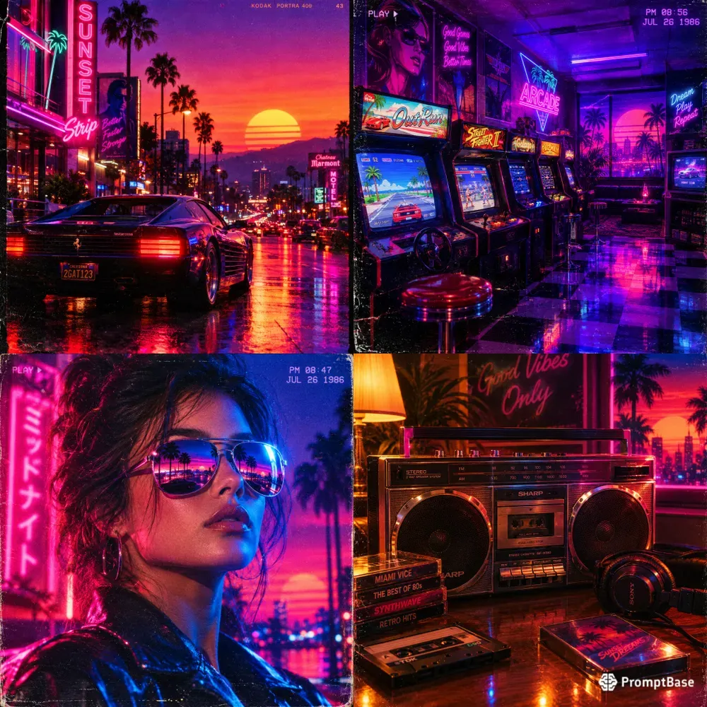 Retro 80s Photo Style