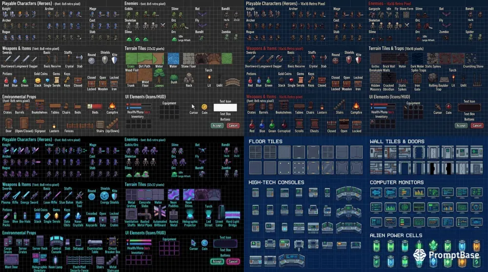 Professional 2D RPG Platformer Pixels