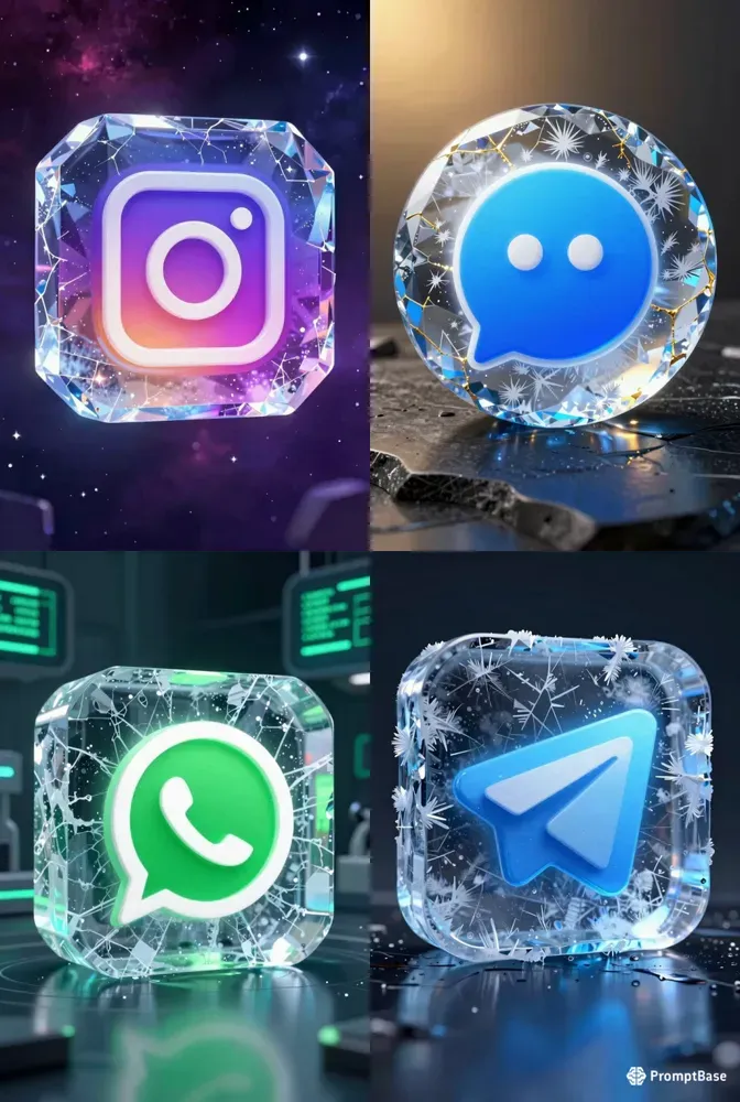 Crystal Ice App Logos