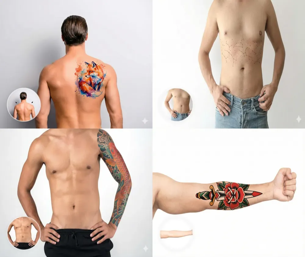 Hyperrealistic Virtual Tattoo Tryons