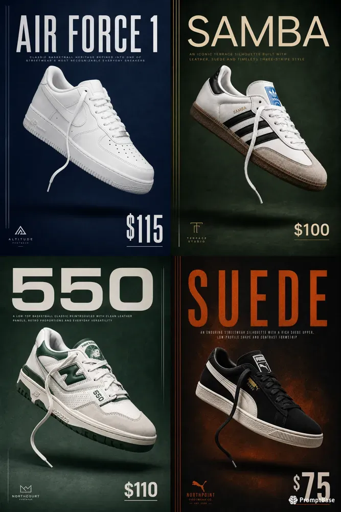 Sneaker Advertising Poster Generator