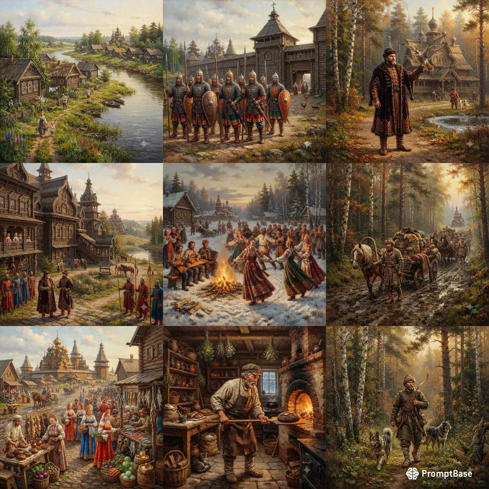 Historic Russia In Oil Paintings