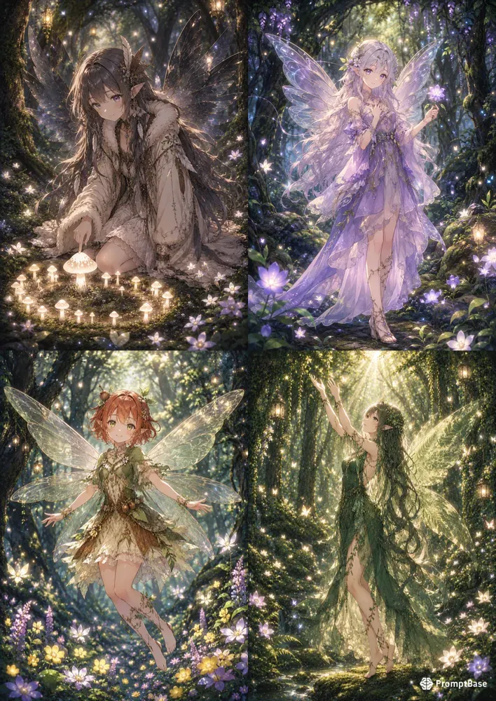 Enchanted Forest Fairy Anime Characters