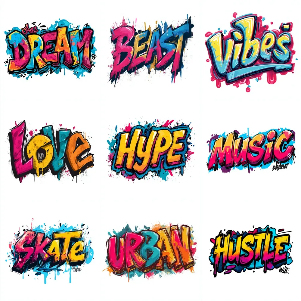 Graffiti Style Word Art