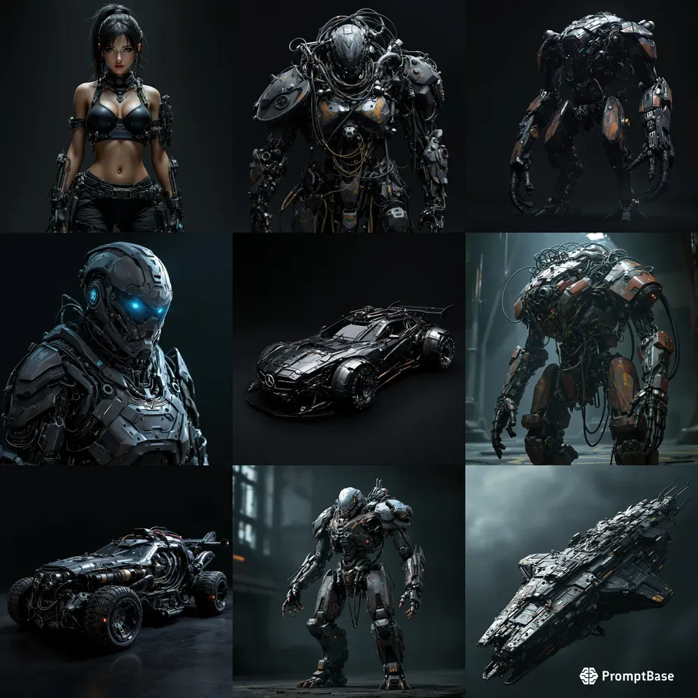 Cyberpunk Character Machine Concept Art