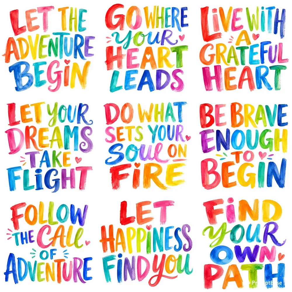 Playful Loose Watercolor Art Typography