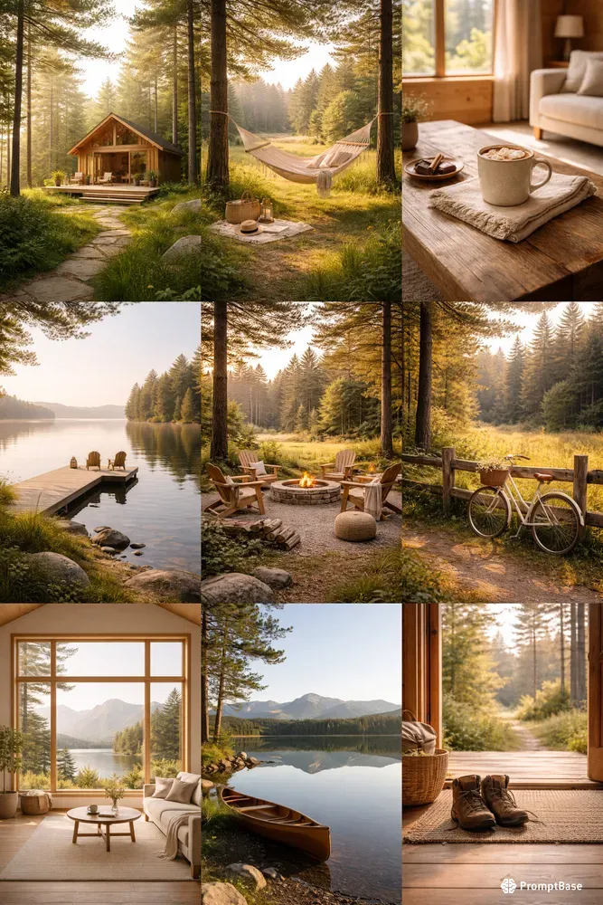 Minimal Lodge Summer Wallpapers