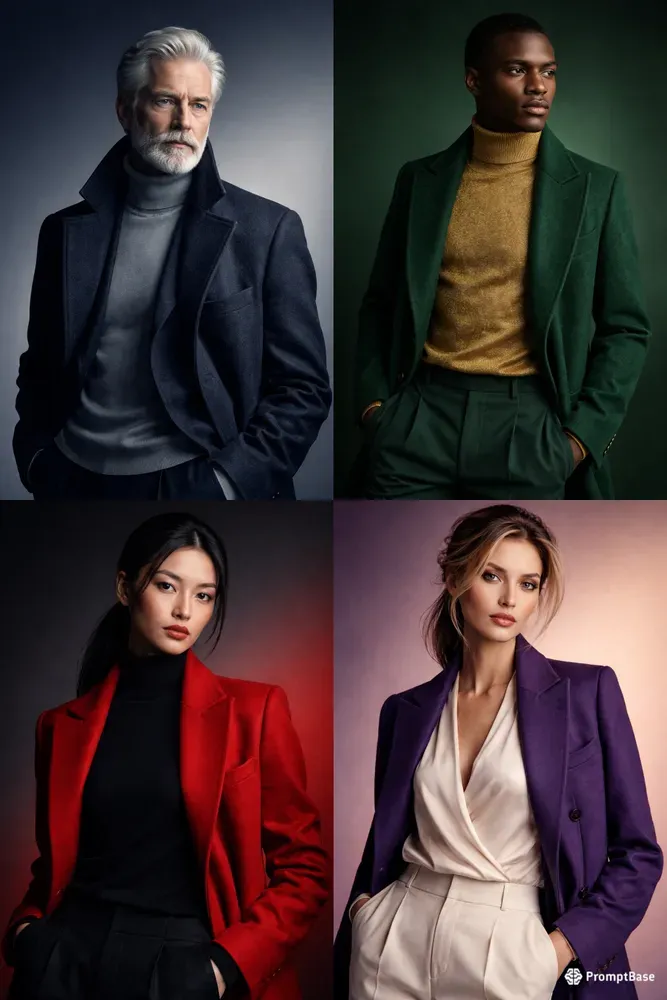 Premium High Fashion Duo Tone Portraits