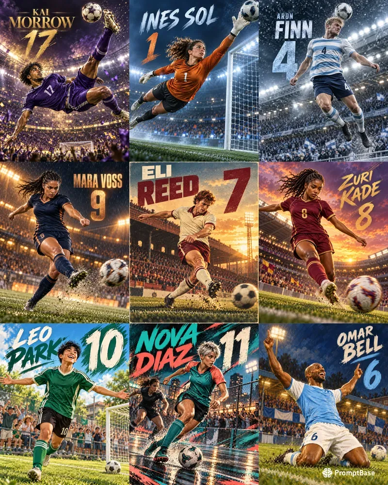 Personalized Football Matchday Posters