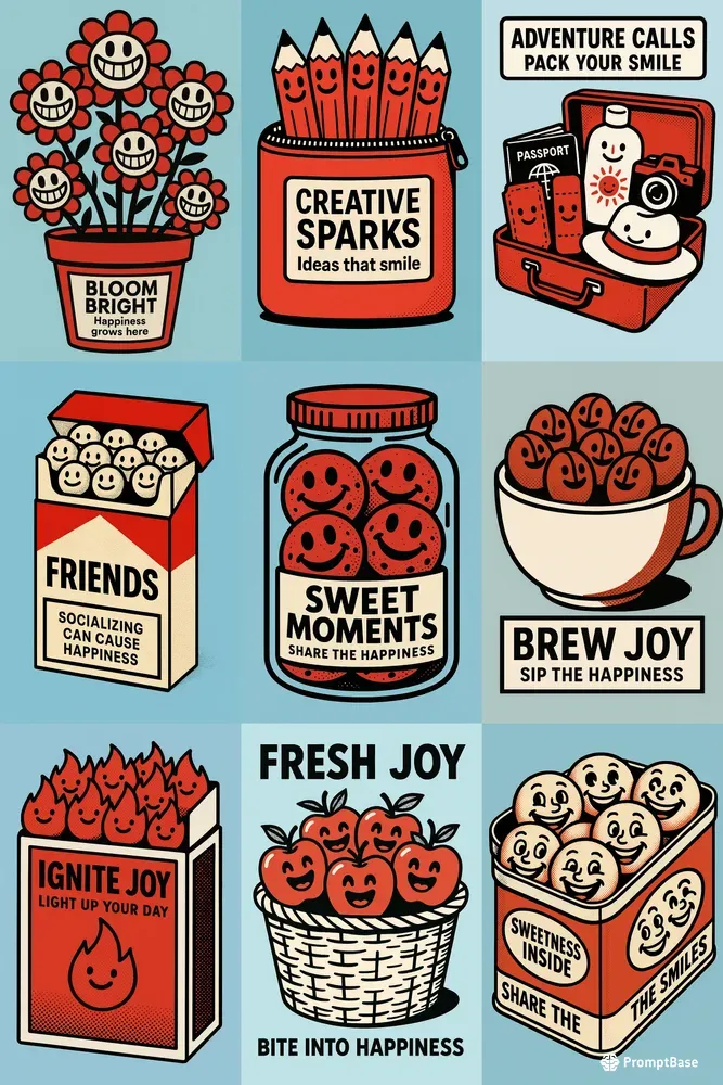 Objects With Happy Faces