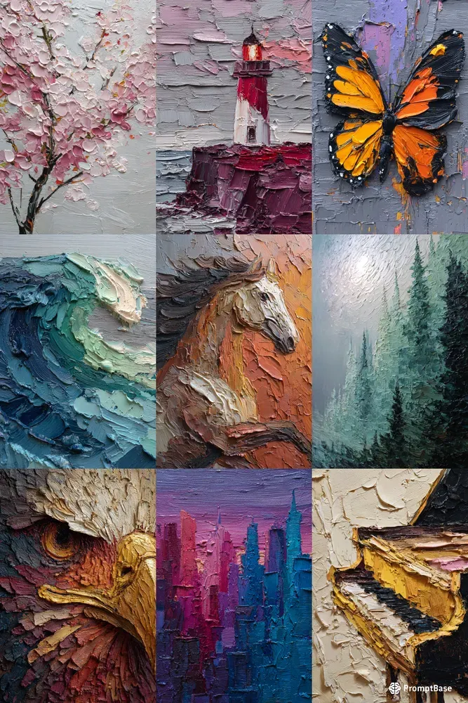 Impasto Palette Knife Masterpieces