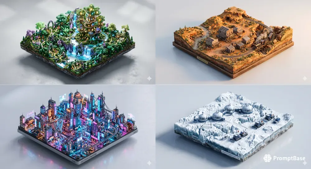 Ultrahd 3D Miniature World Map Creators