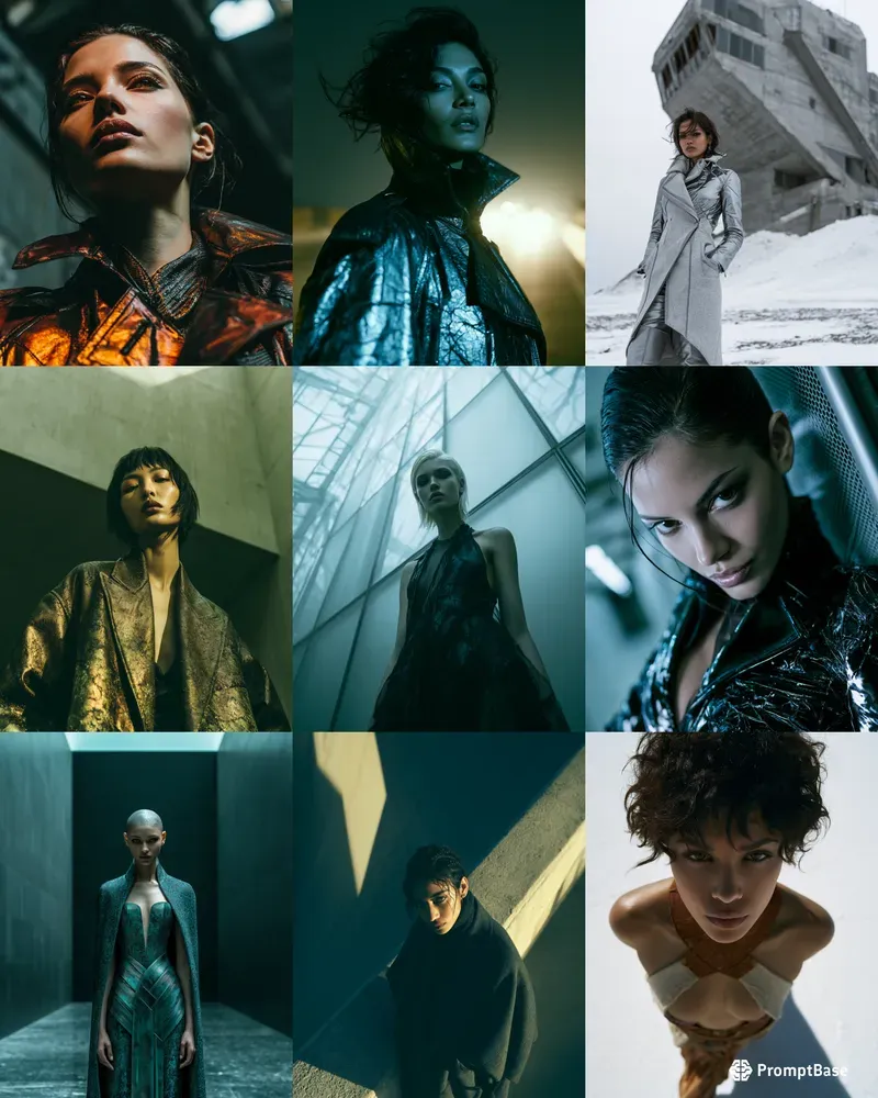 Industrial Noir Haute Couture Ensembles