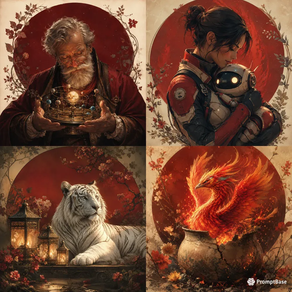 Emotional Vignette Illustrations