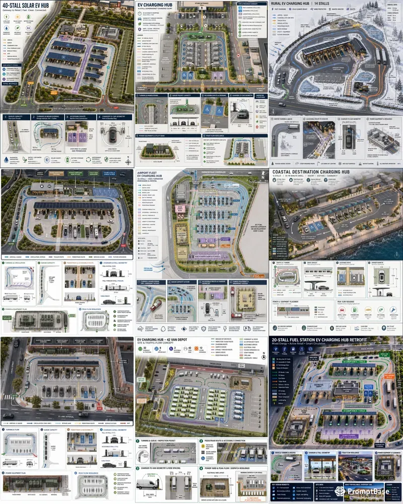 Ev Charging Hub Site Traffic Flows