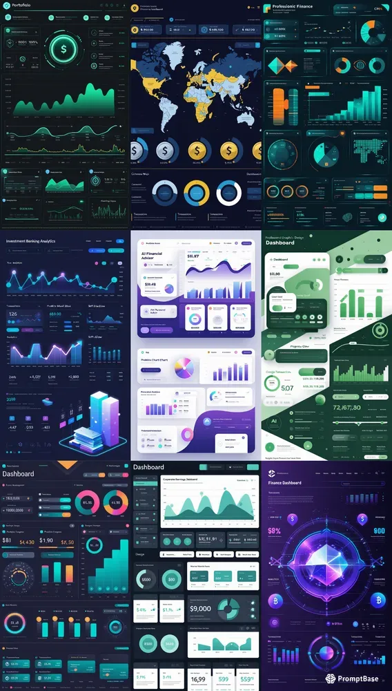Landing Page UI Finance Dashboards