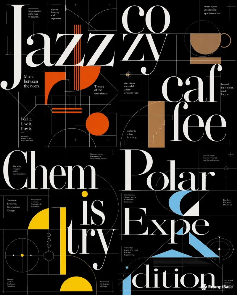 Swiss Editorial Posters