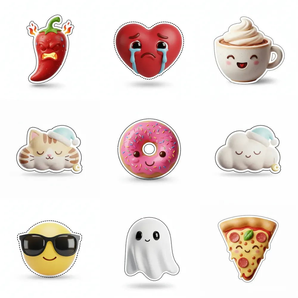 3D Volumetric Stickers Packs