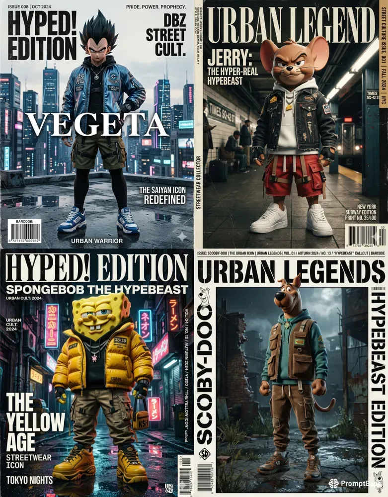 Hypebeast Cartoon Covers