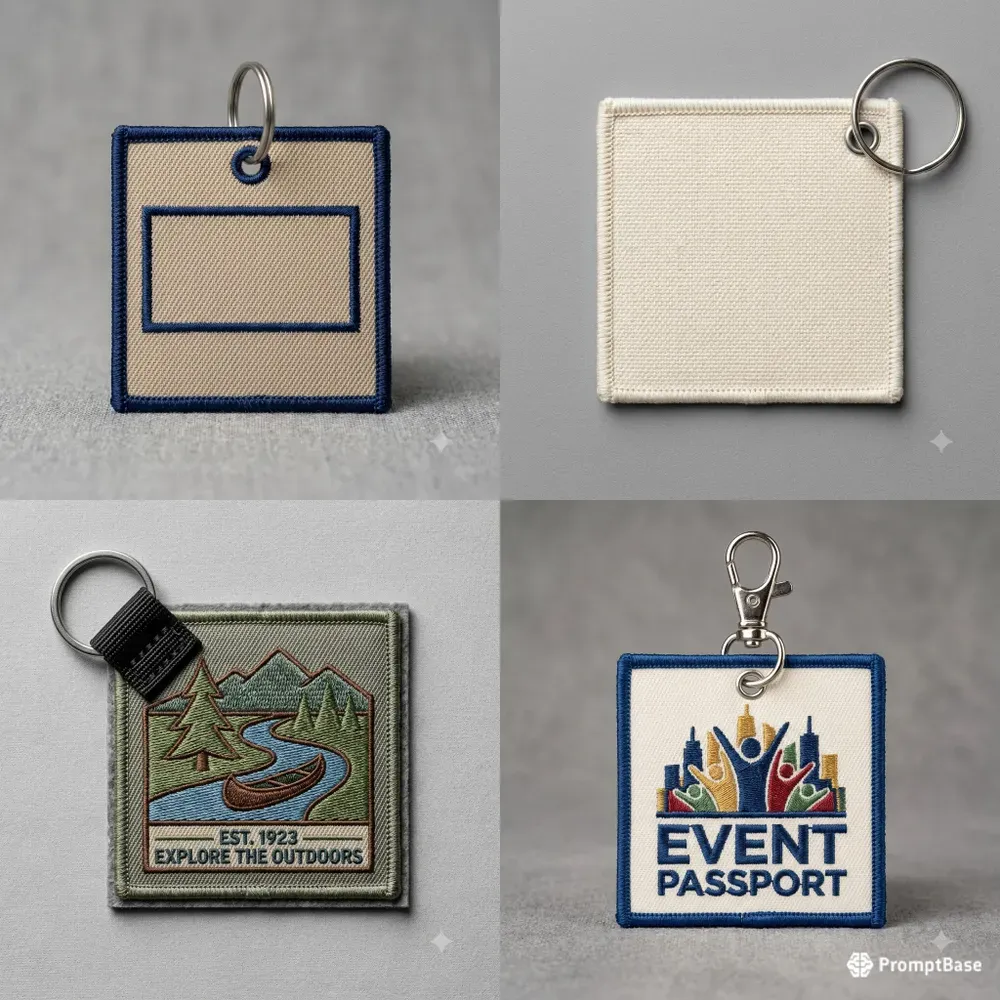 Embroidered Key Tag Patch Spec Photo Systems