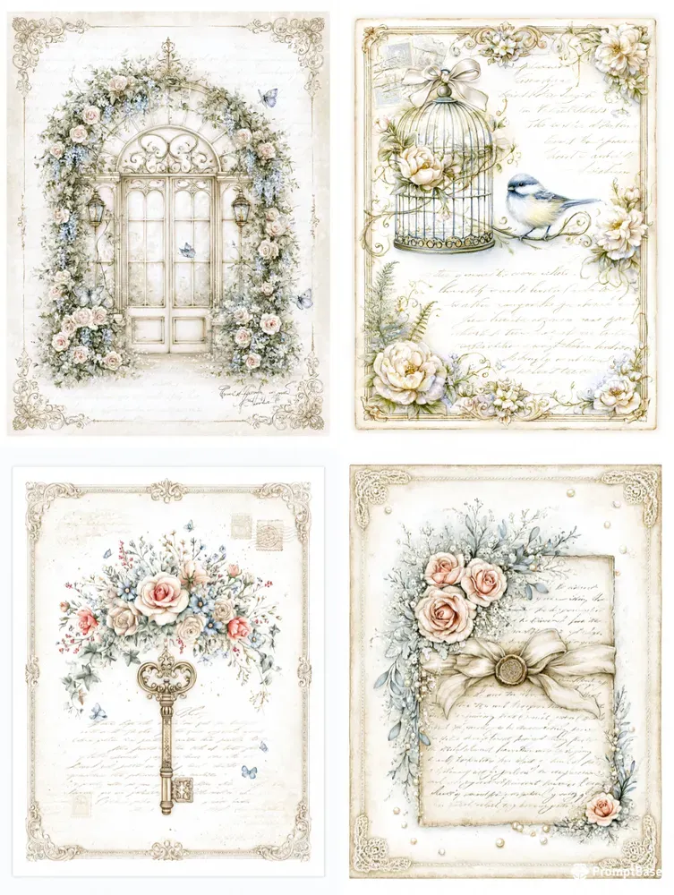 Victorian Secret Garden Journal Pages