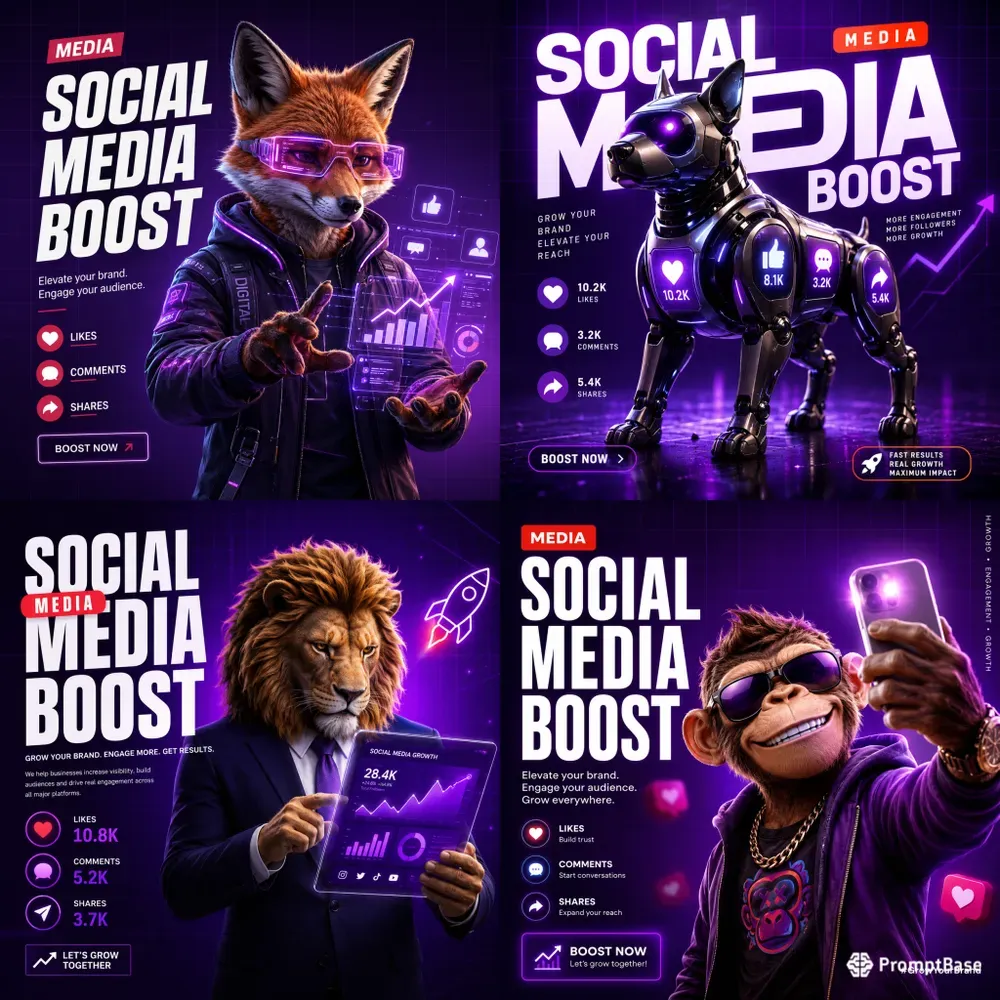 Highend Social Media Marketing Posters
