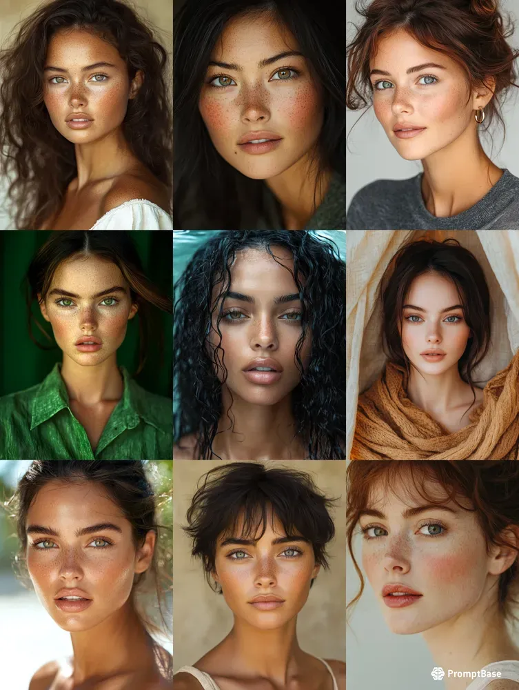 Realistic Model Headshots