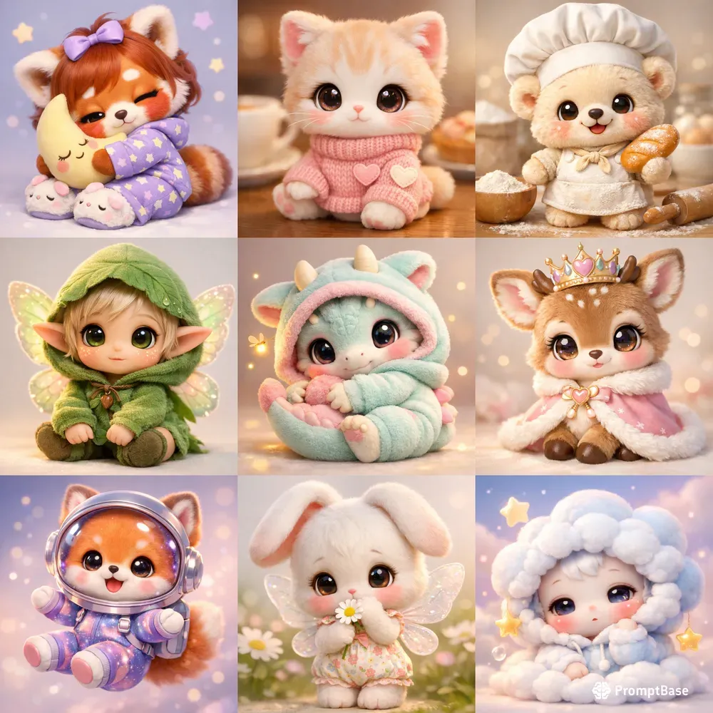 Ultracute Chibi 3D Characters