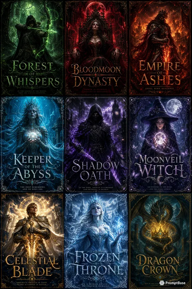Epic Vintage Fantasy Book Cover Art