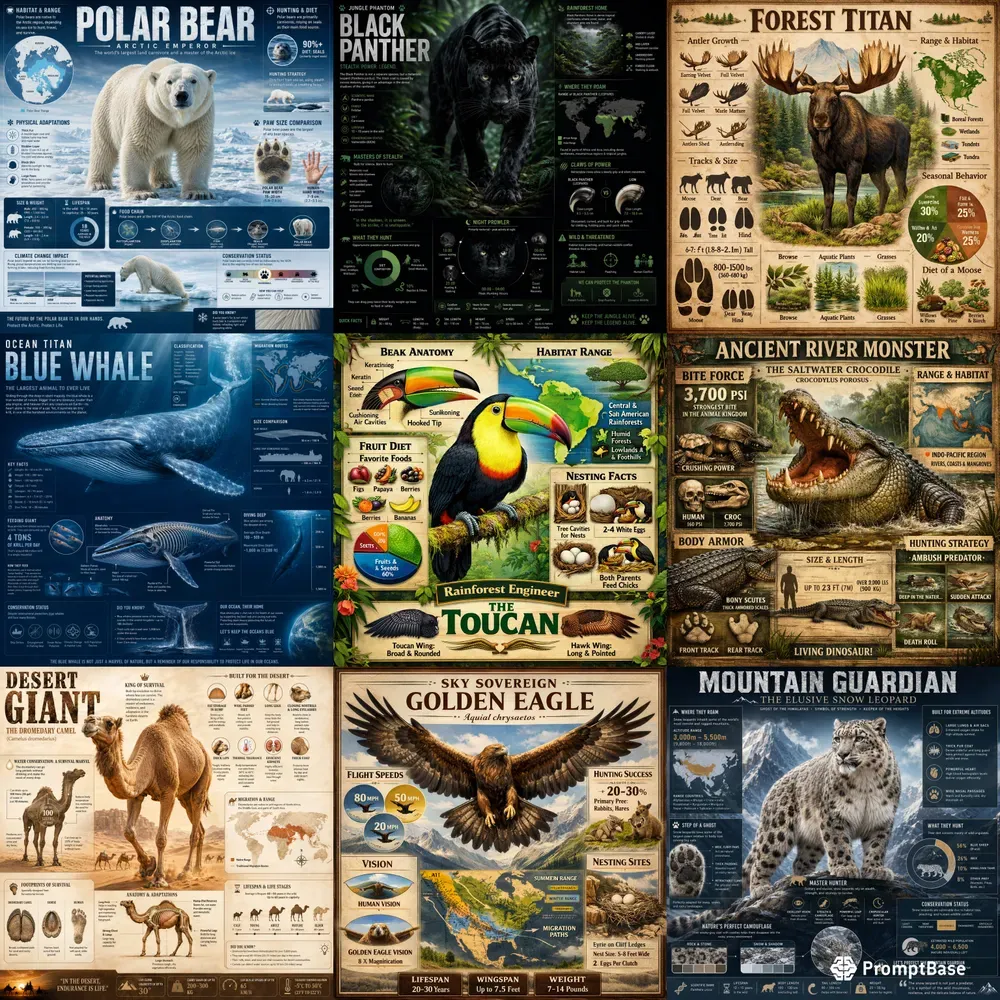 Wild Kingdom Infographics Generator