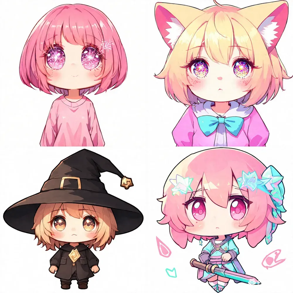 Chibi Character Illustrations
