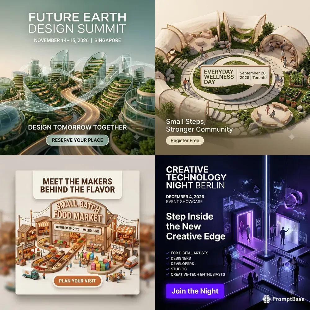 Event 3D Registration Pages