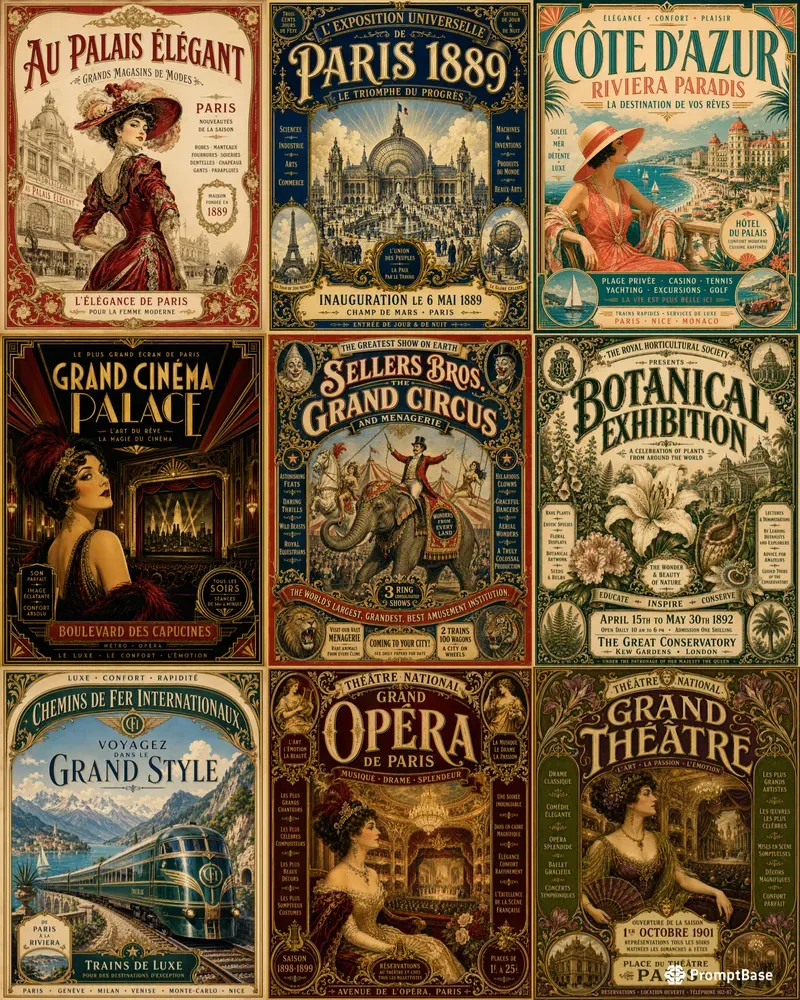 Vintage Commercial Posters Engines