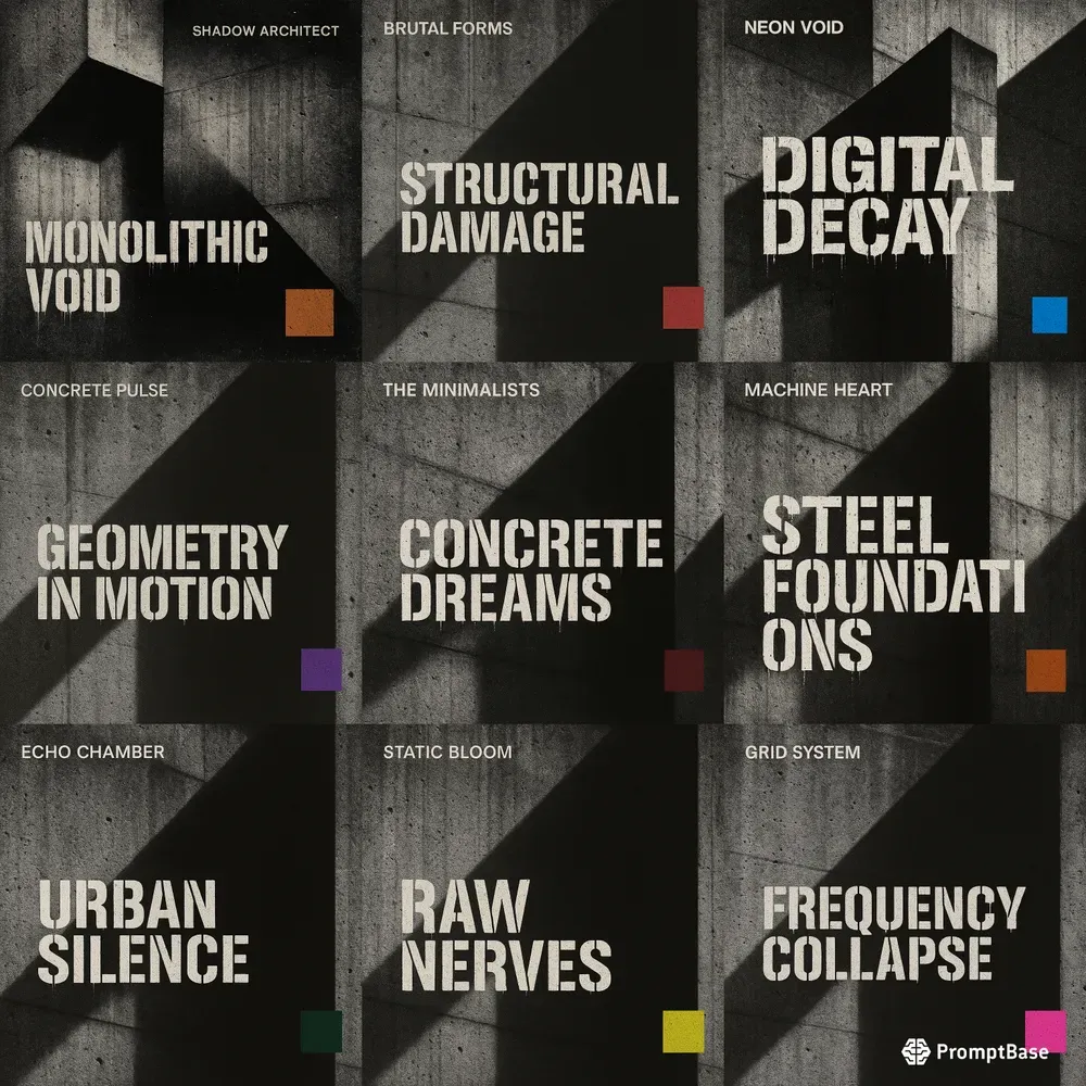 Brutalist Album Covers