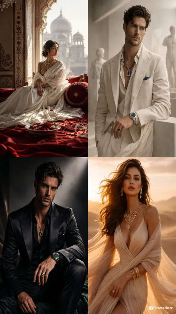 Luxury Silk Portraits With Butterflies