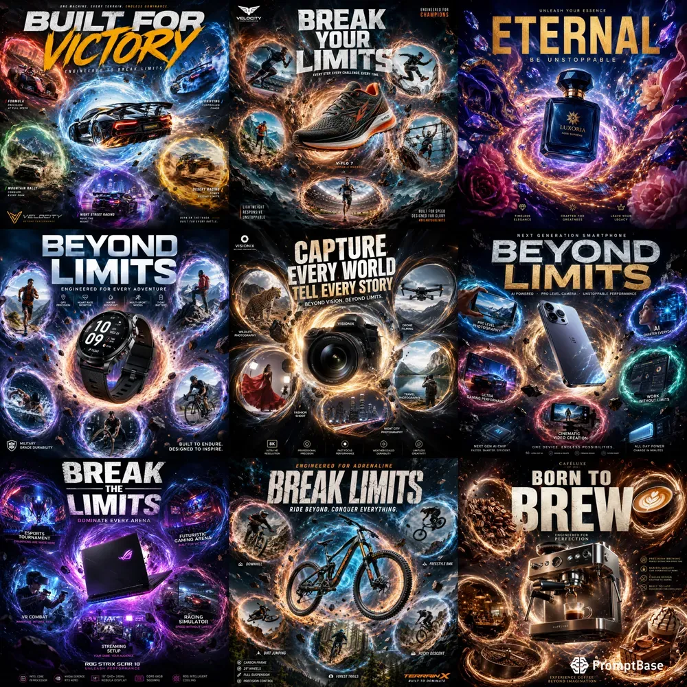 Extreme Energy Action Posters