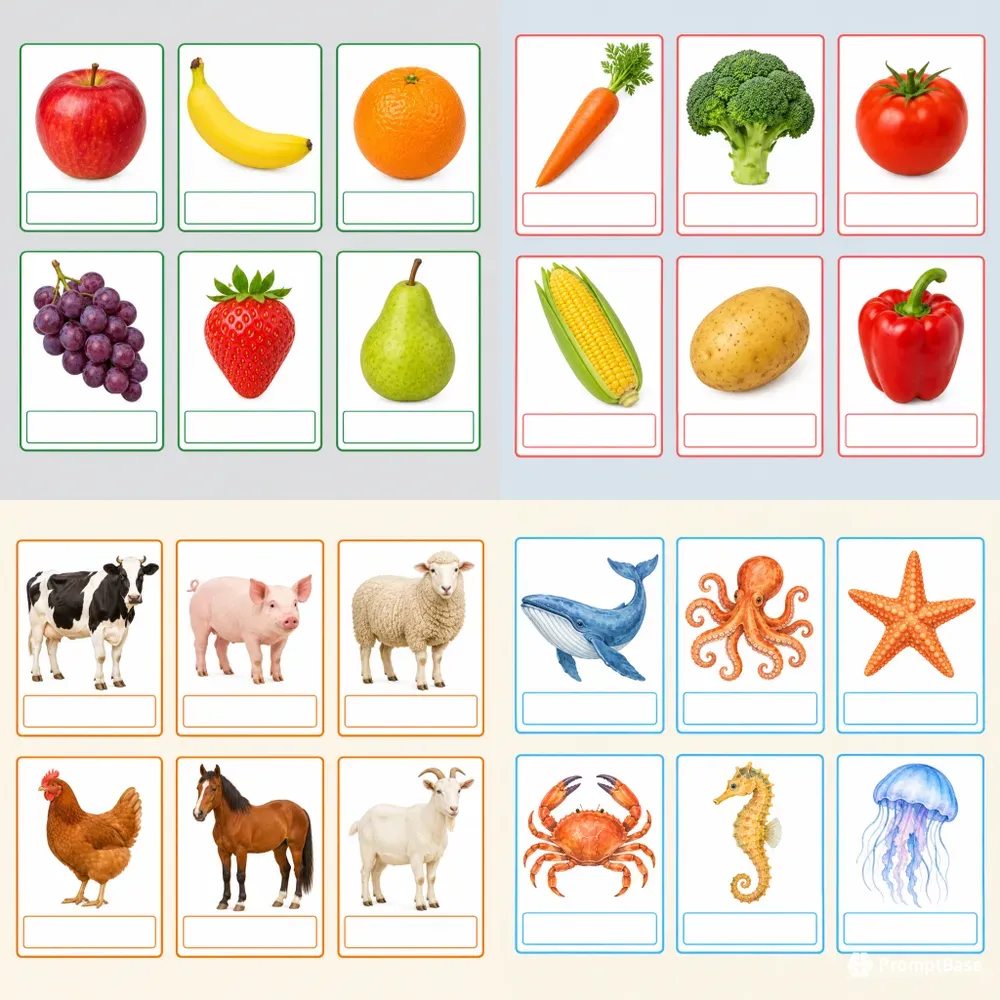 Montessori Threepart Card Generator
