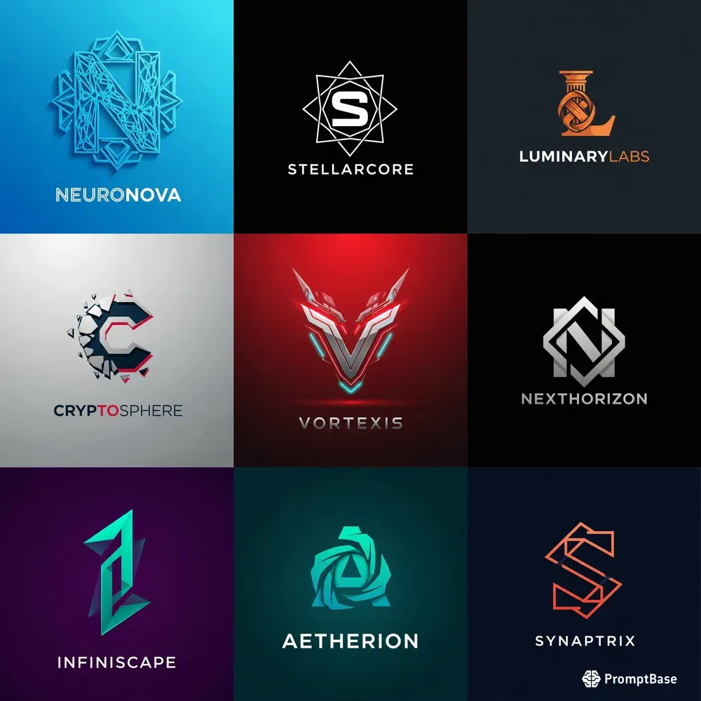 Symmetrical Geometric Logos