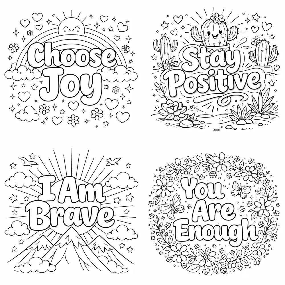 Affirmation Art Coloring Pros