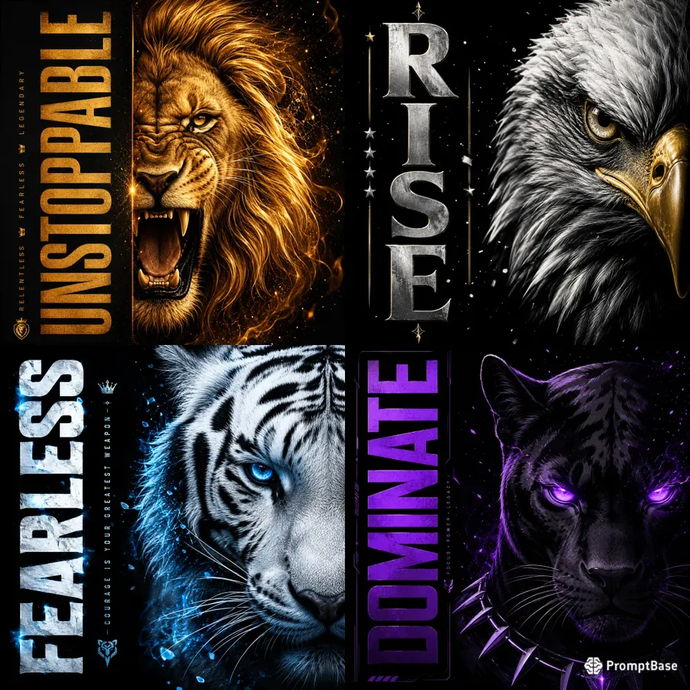 Bold Split Portrait Typography