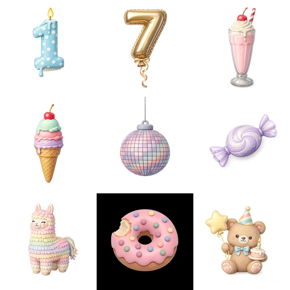 Birthday Party Cliparts