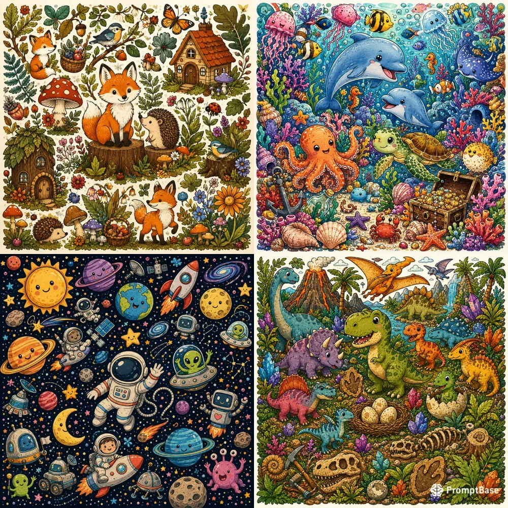 Playful Doodle Worlds