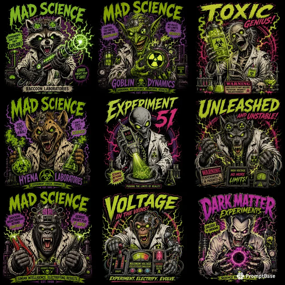 Chaos Scientist Tshirt Art
